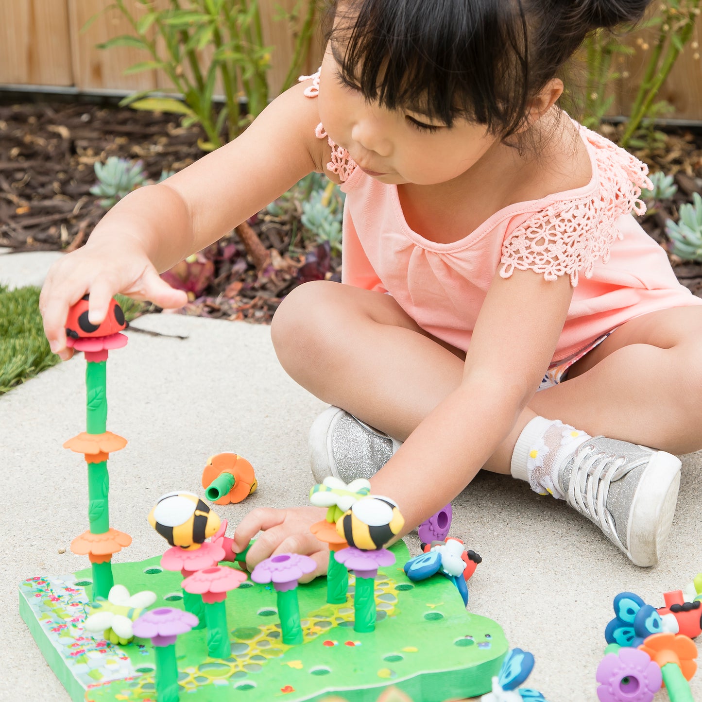 Bright Basics Peg Garden - Grow, Learn, and Play!