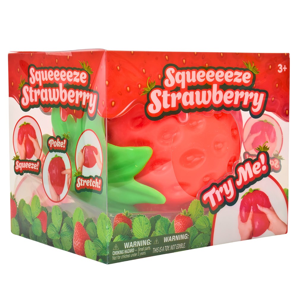 Squishy Strawberry! Soft Squeeze Fidget for Sensory Calm