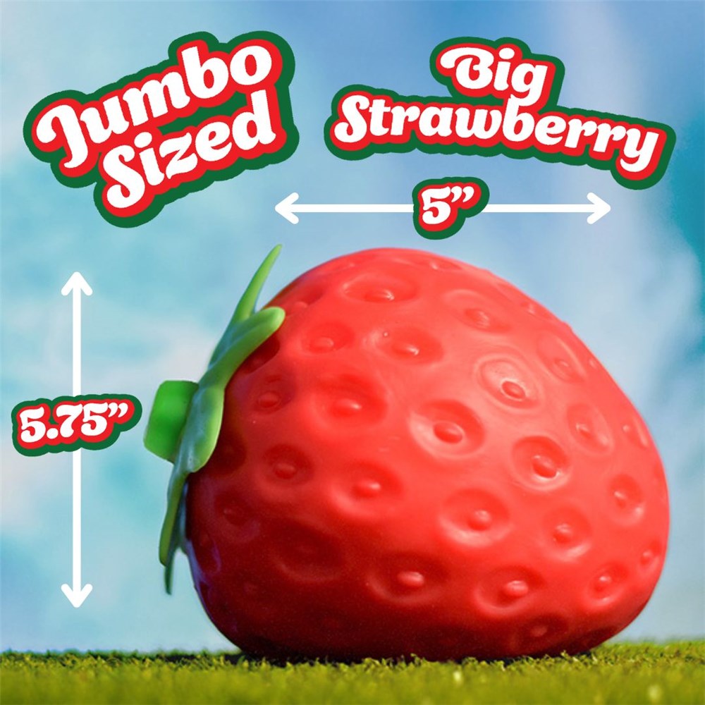 Squishy Strawberry! Soft Squeeze Fidget for Sensory Calm