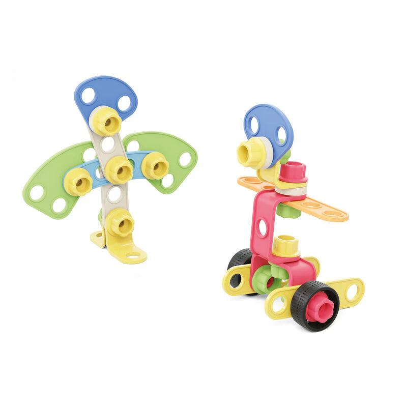 Techno Jumbo Play Eco eco-friendly construction set with screws, nuts and building pieces