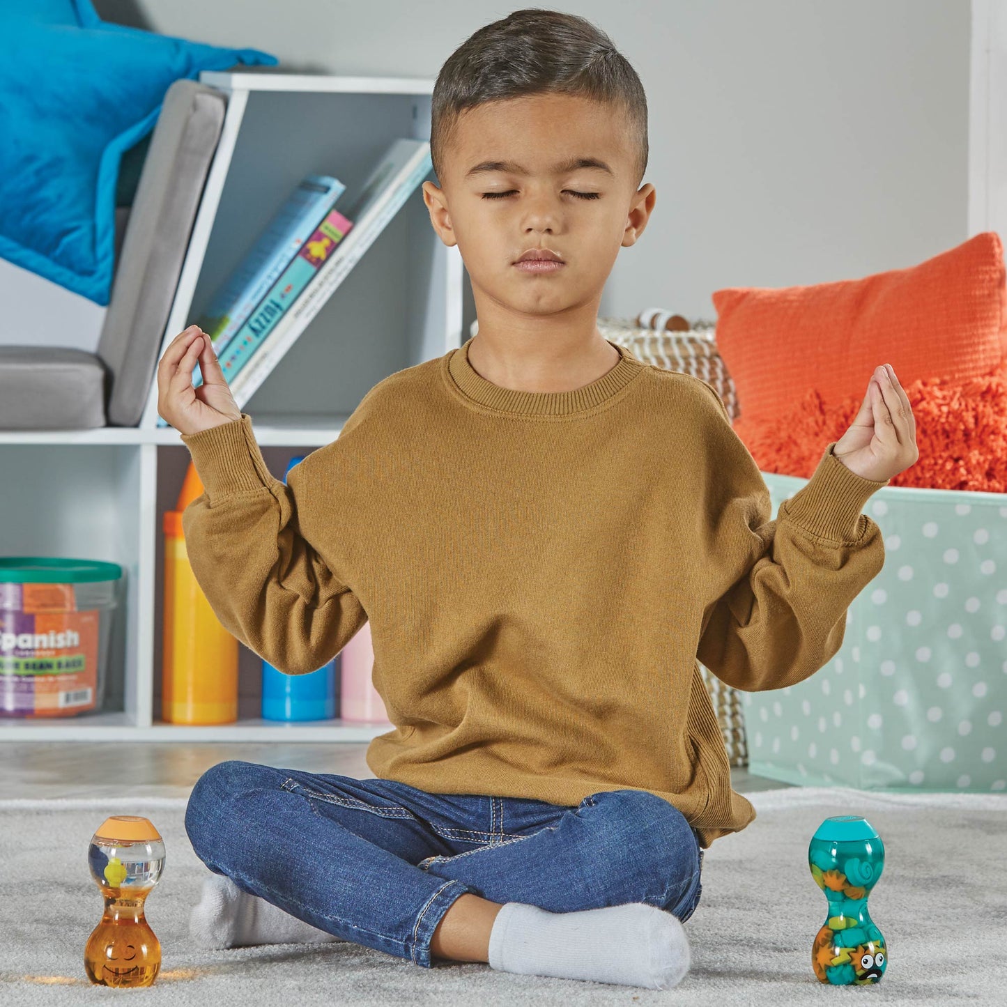 Express Your Feelings® Sensory Bottles, Opposites: Overwhelmed and Calm