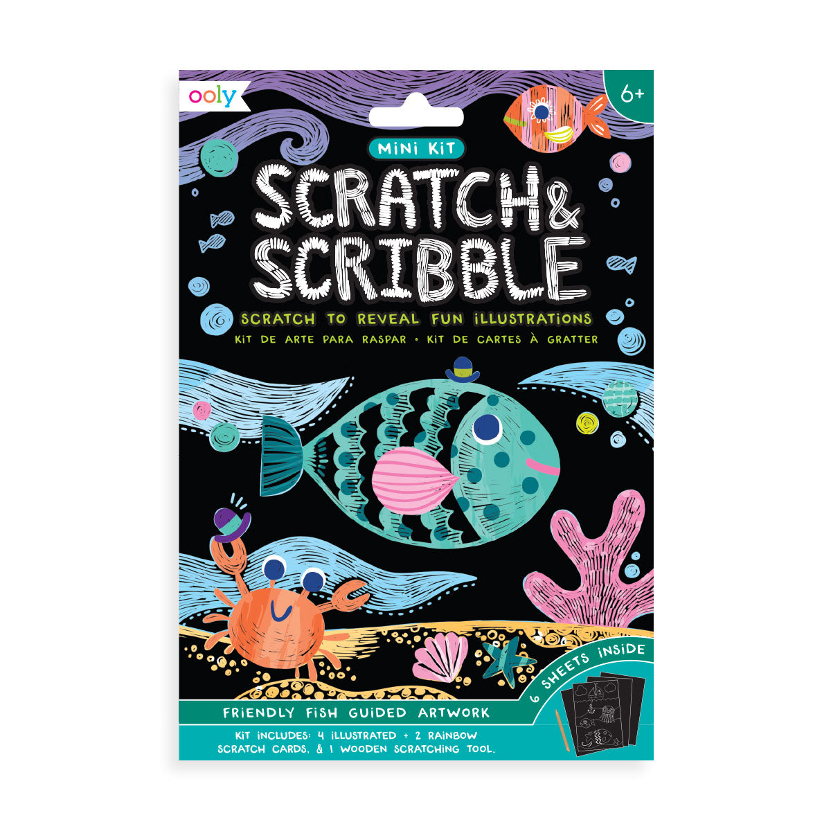 Mini Scratch & Scribble Fish – Creative Sensory Art Activity