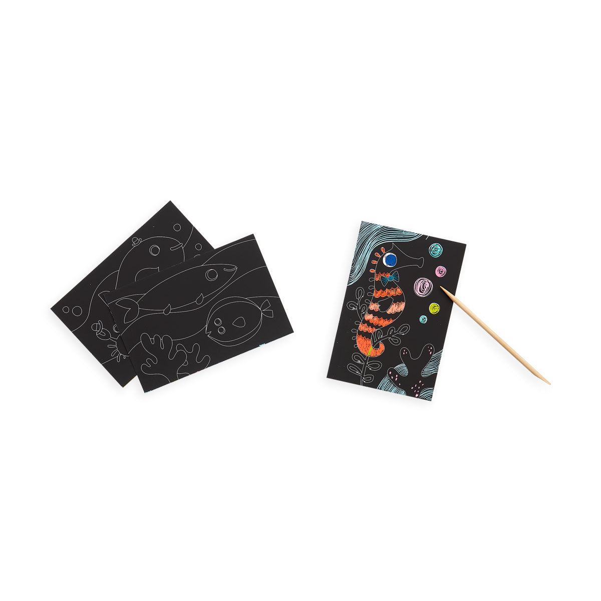 Mini Scratch & Scribble Fish – Creative Sensory Art Activity