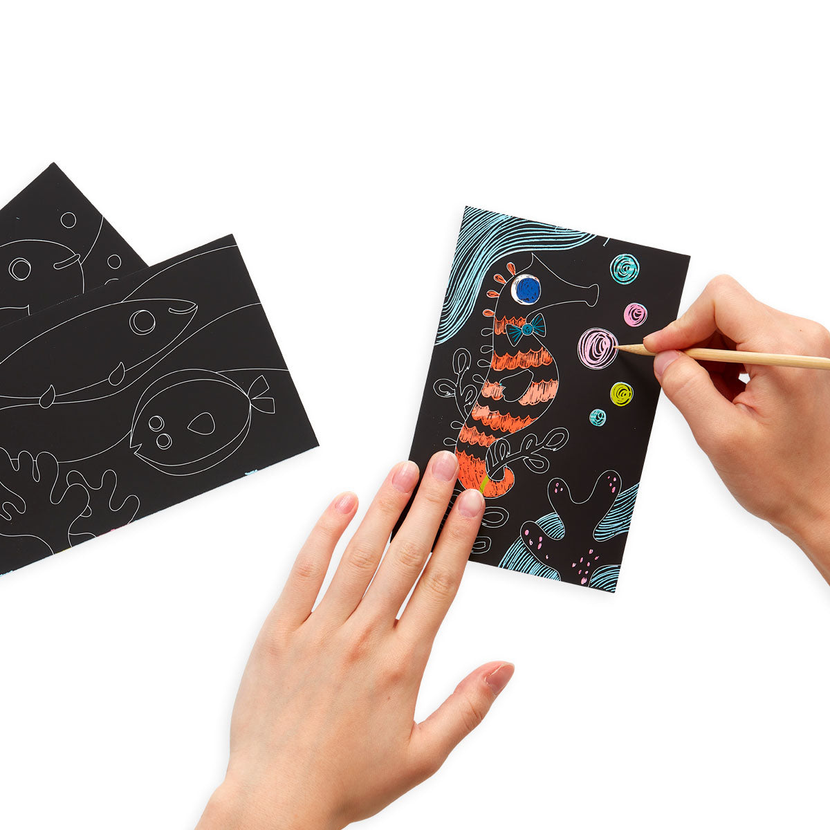 Mini Scratch & Scribble Fish – Creative Sensory Art Activity