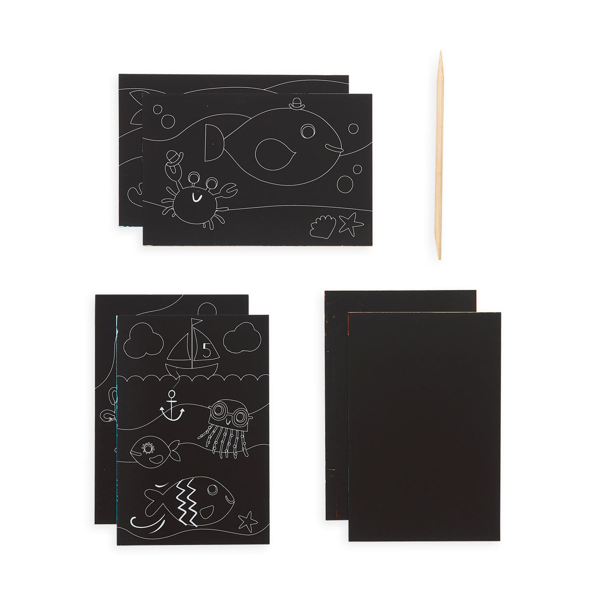 Mini Scratch & Scribble Fish – Creative Sensory Art Activity