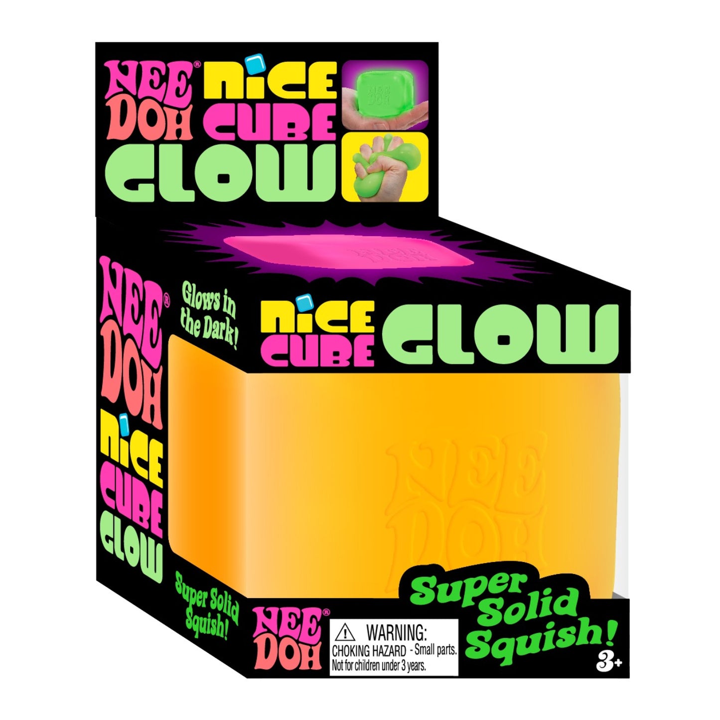 Glow in the Dark Nice Cube Nee Doh sensory fidget toy – alternate product view 12