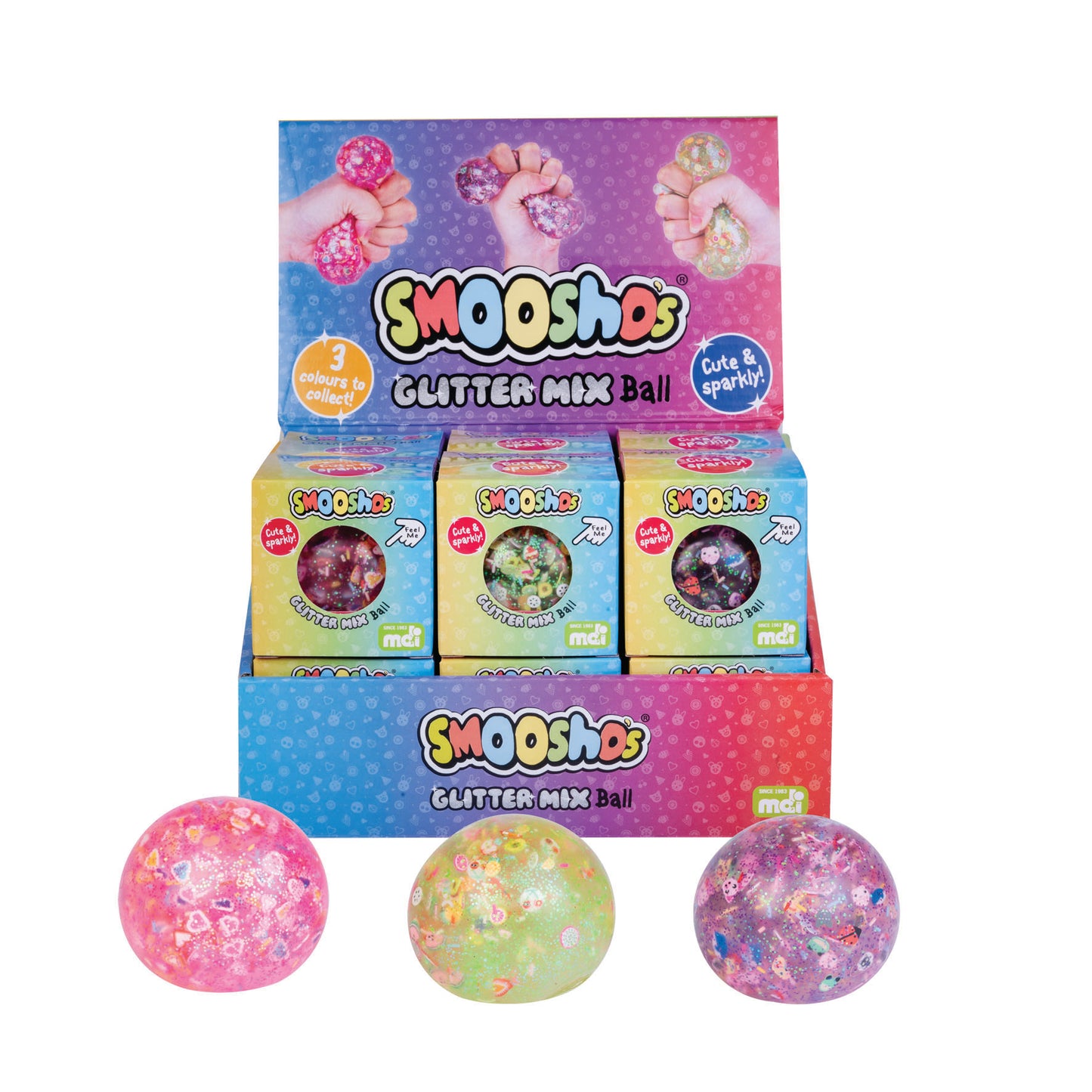 Smooshos Glitter Mix Ball - Sparkling Sensory Toy for Relaxation and Exploration