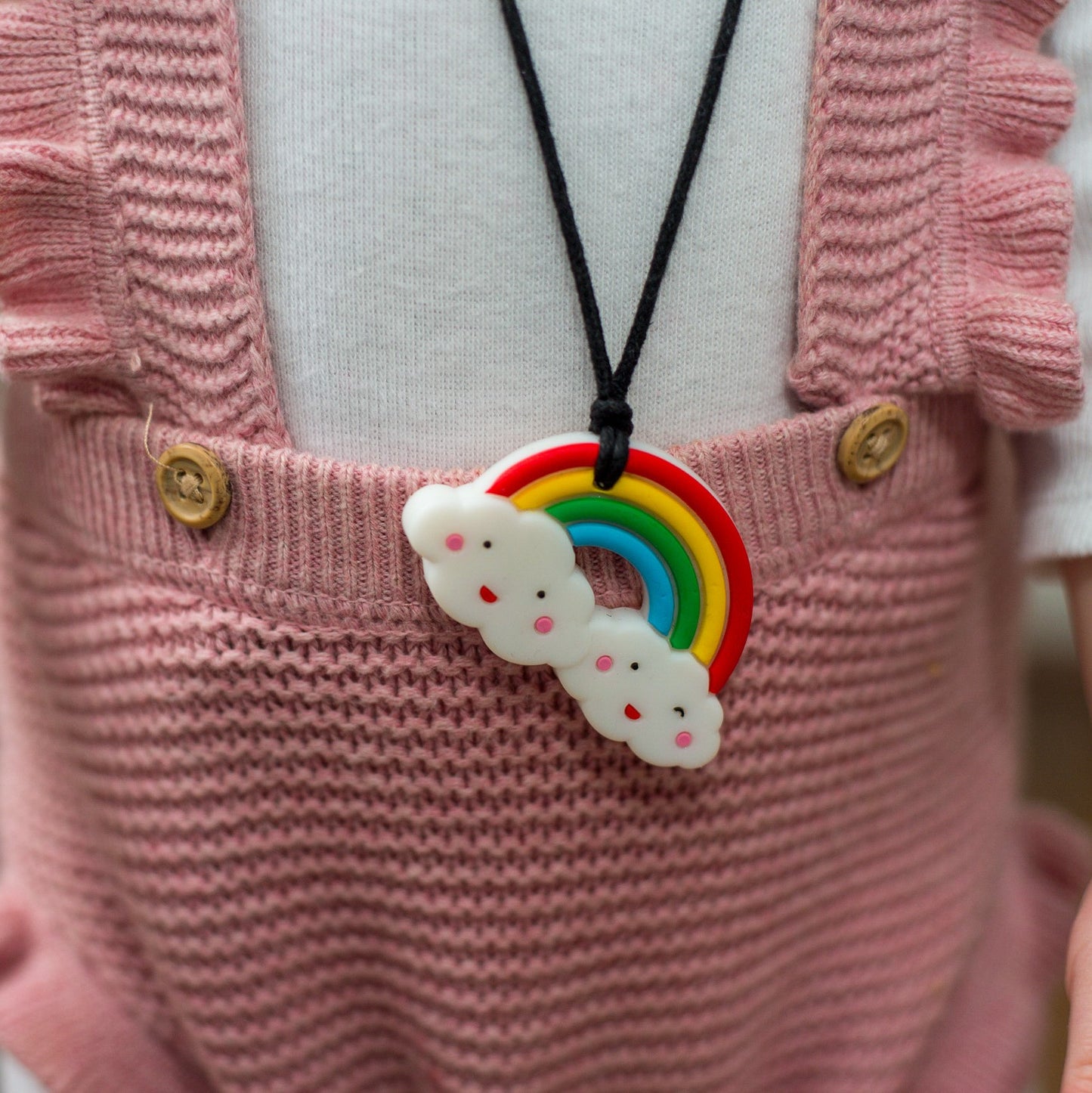 Rainbow Pendant – Bright Chew Necklace