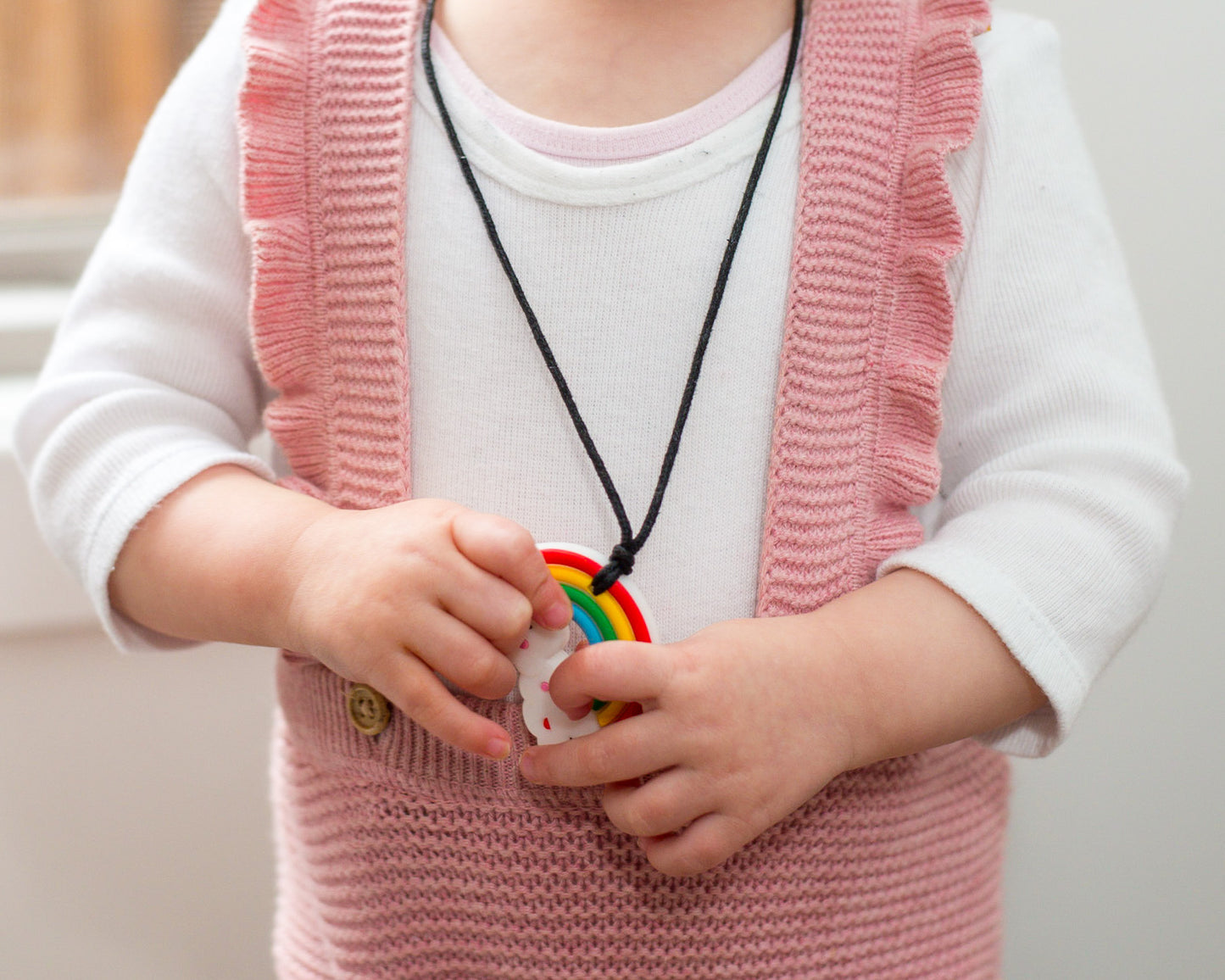 Rainbow Pendant – Bright Chew Necklace