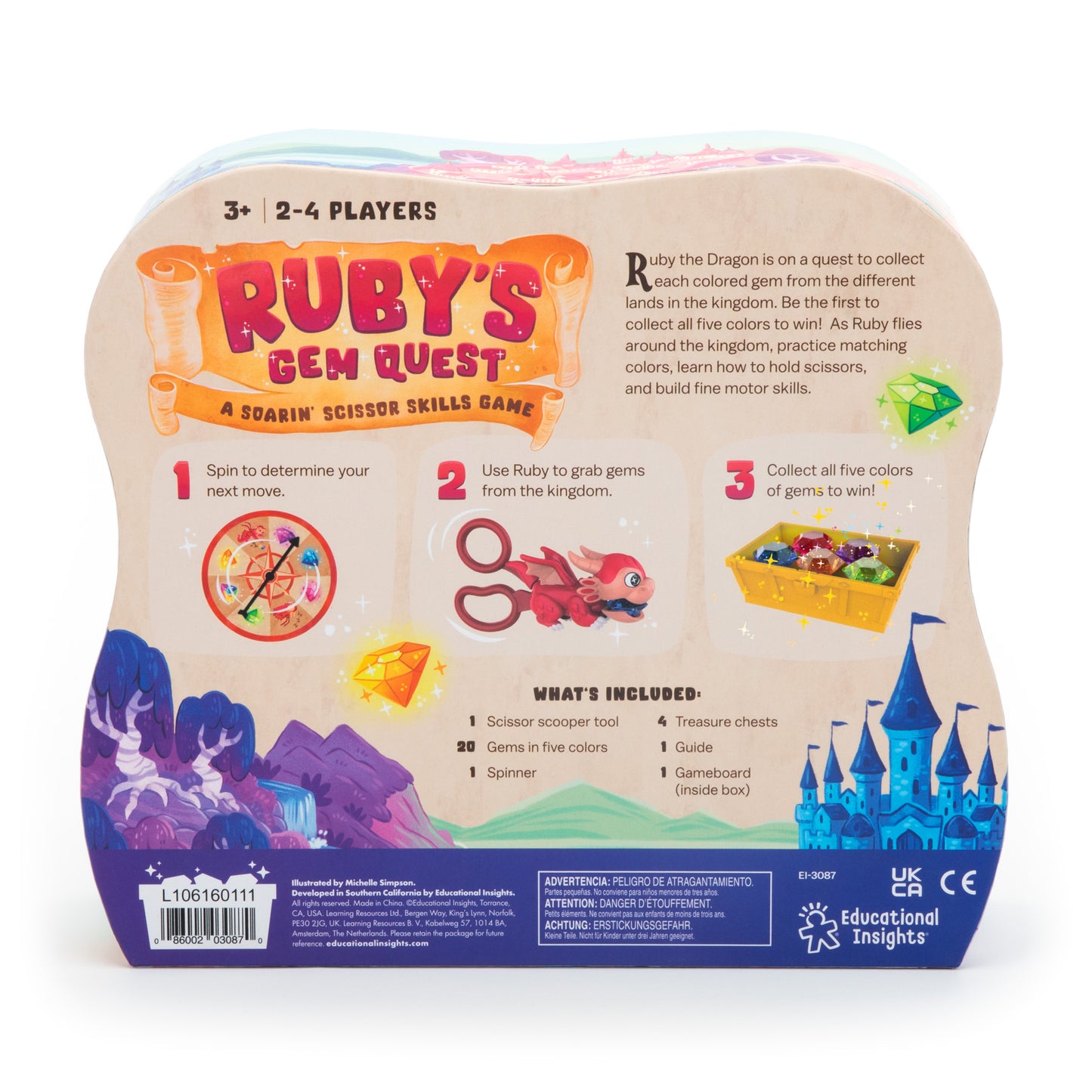 Ruby’s Gem Quest – Scissor Skills & Fine Motor Board Game