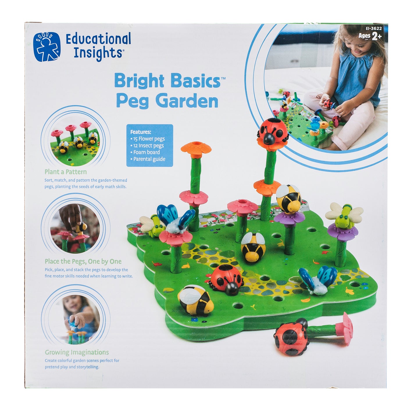 Bright Basics Peg Garden - Grow, Learn, and Play!