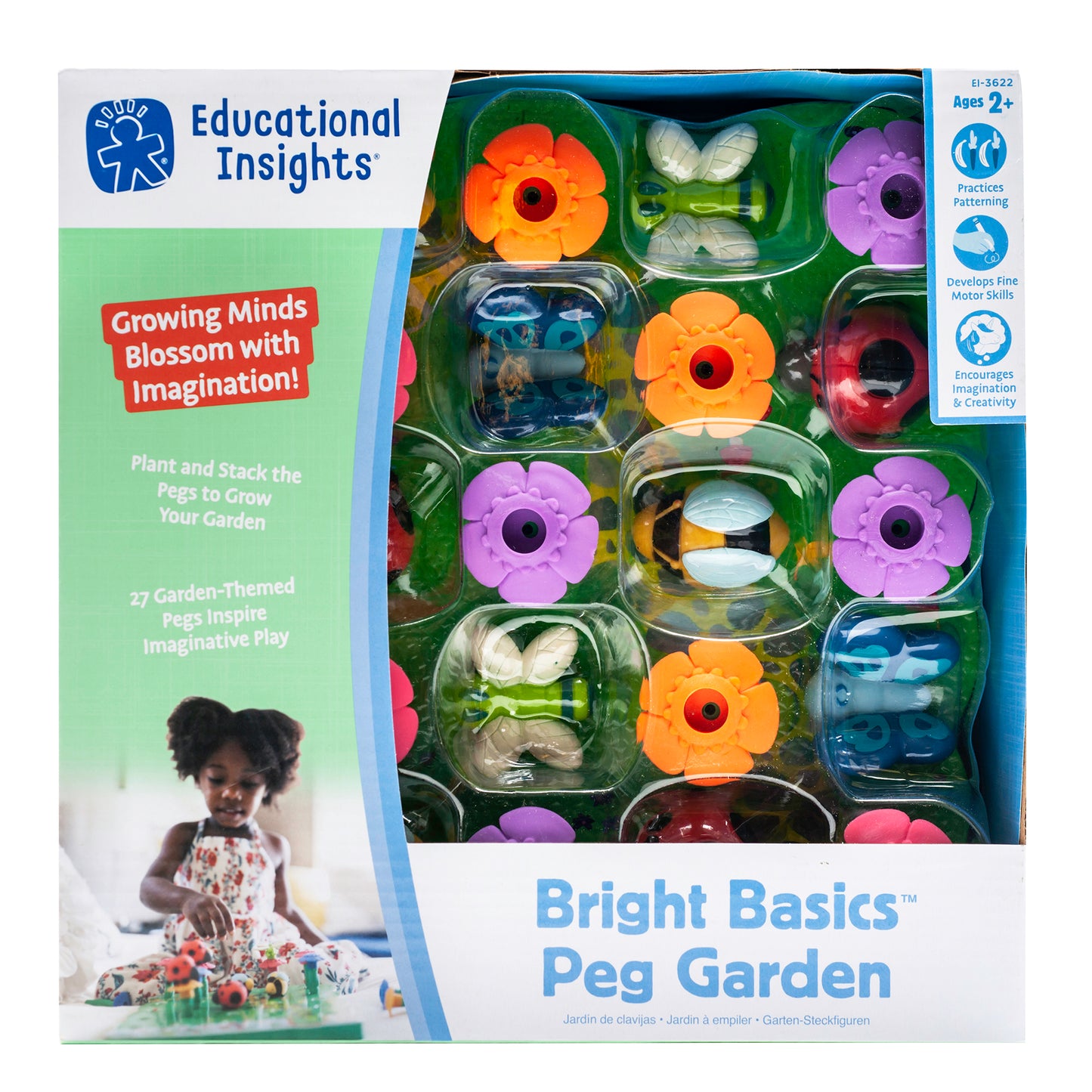 Bright Basics Peg Garden - Grow, Learn, and Play!