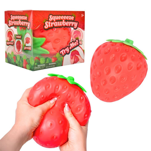 Squishy Strawberry! Soft Squeeze Fidget for Sensory Calm