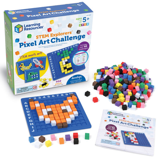 STEM Pixel Art Challenge – Build Visual Thinking & Fine Motor Skills