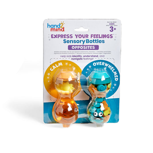 Express Your Feelings® Sensory Bottles, Opposites: Overwhelmed and Calm