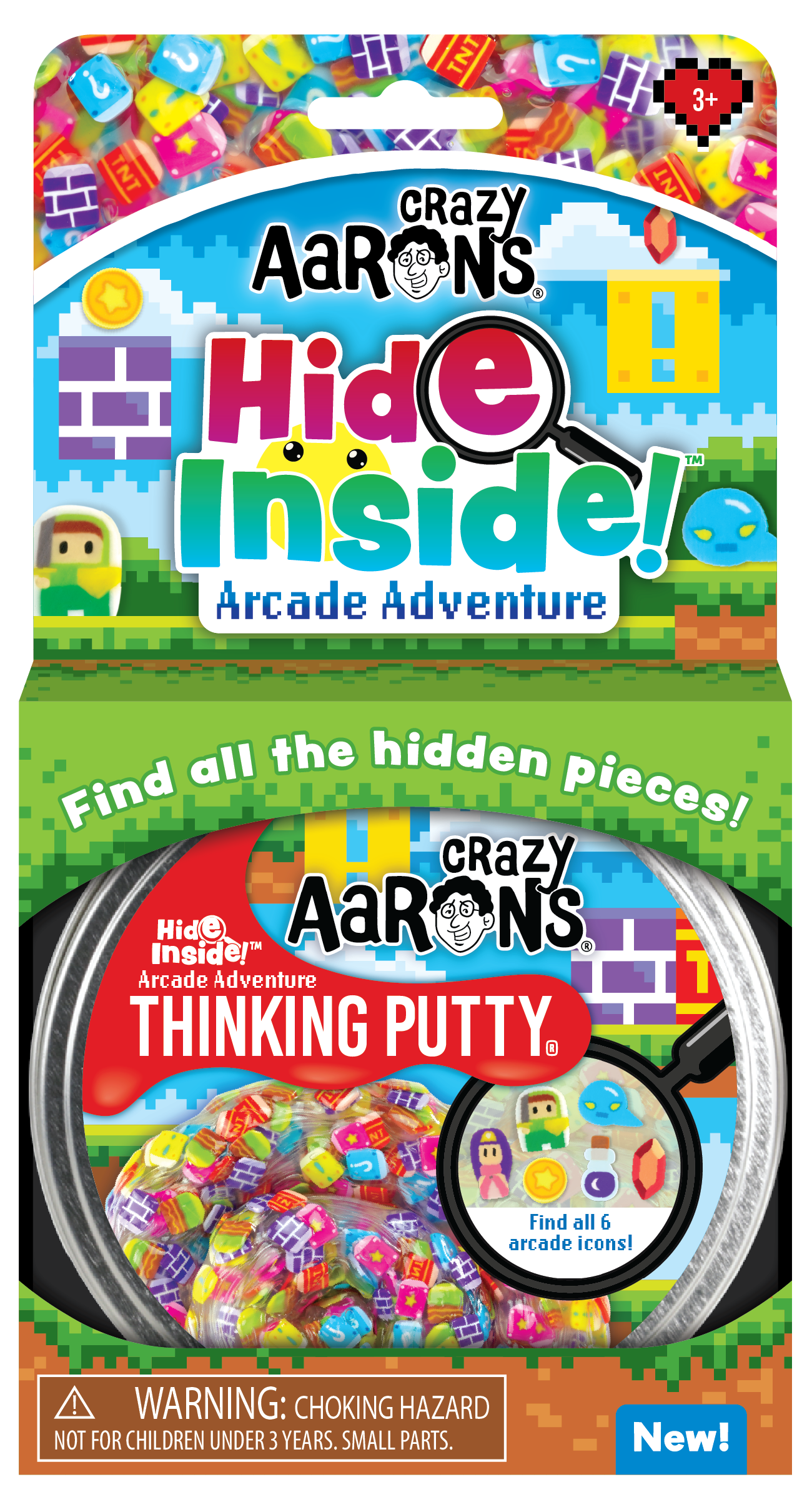 Crazy Aarons - Thinking Putty - AP Arcade Adventure - Hide Inside