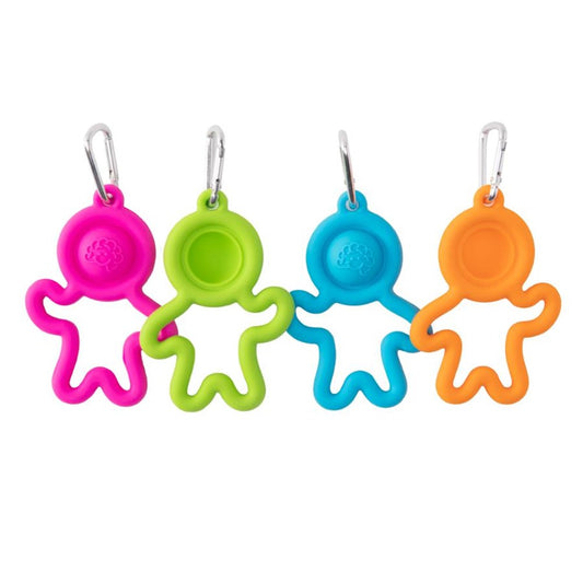 Lil' Dimpl Keychain. Portable Sensory Fidget for Fine Motor Play