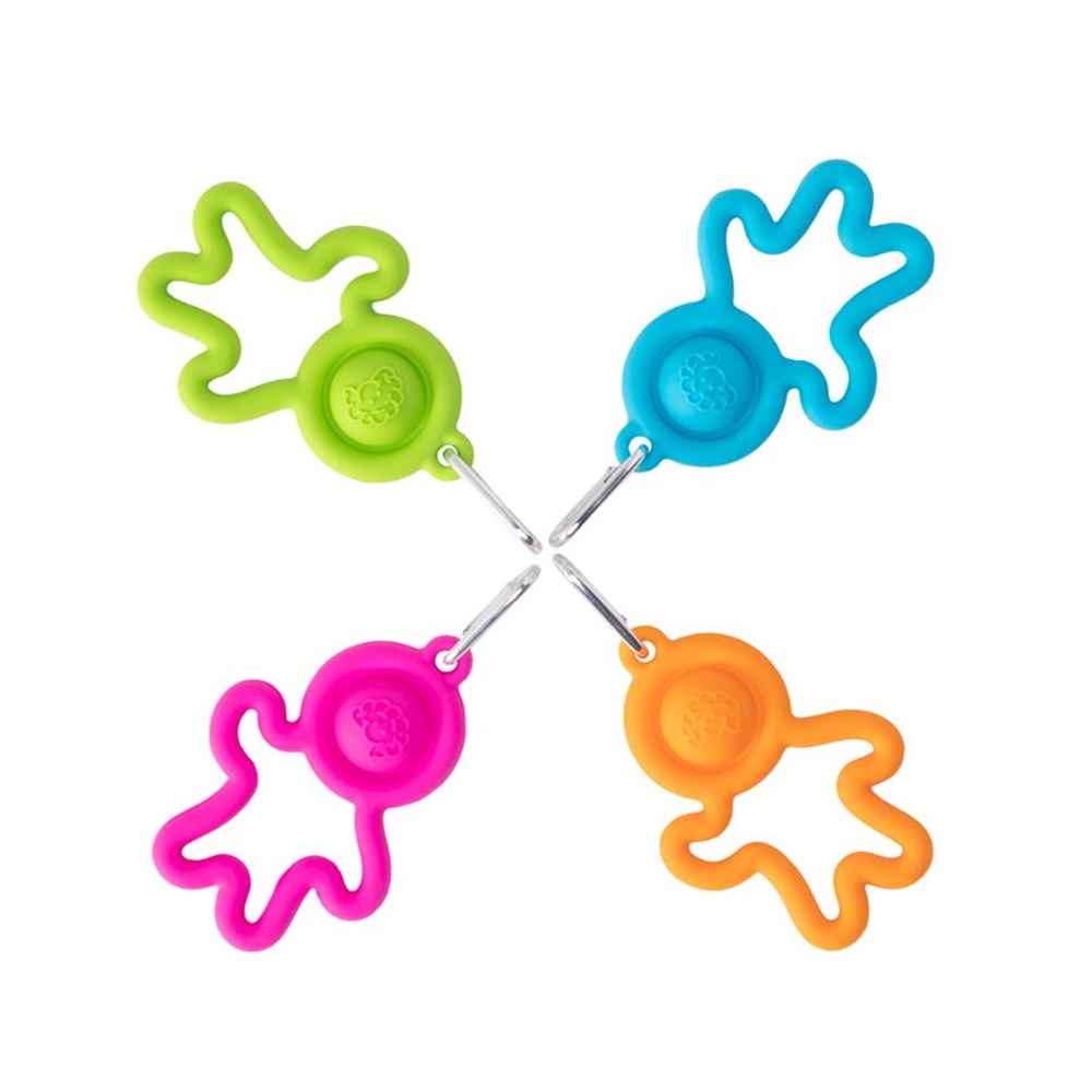 Lil' Dimpl Keychain. Portable Sensory Fidget for Fine Motor Play