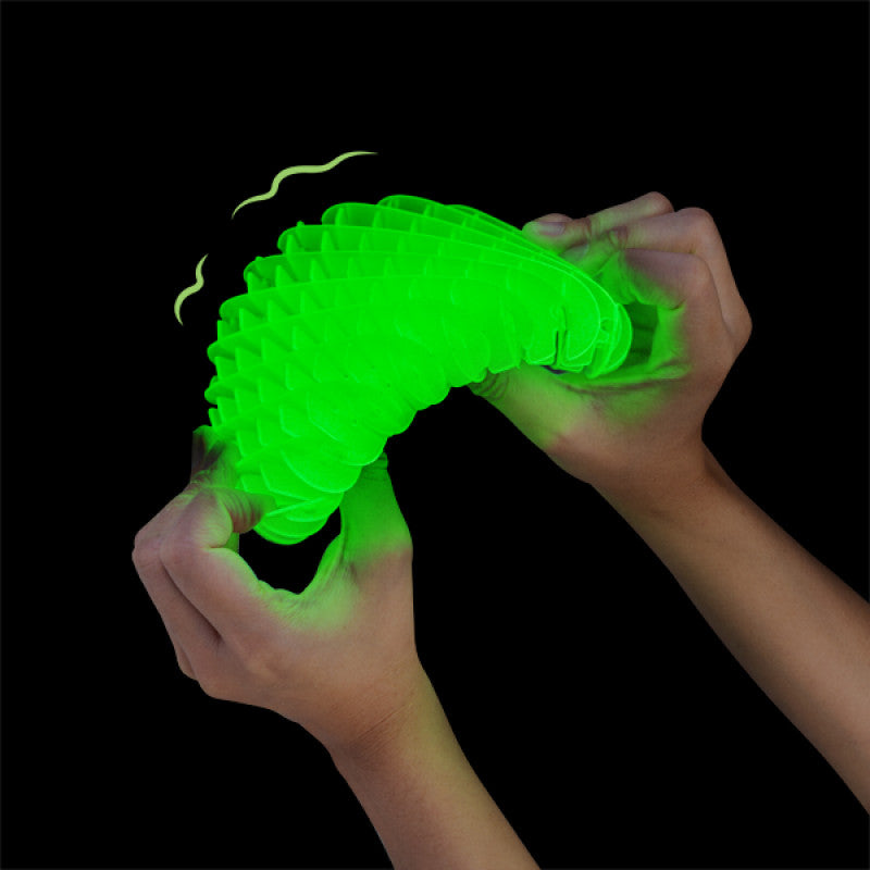 Glow-in-the-Dark Large Flexi Worm: Twist, Bend, and Decompress