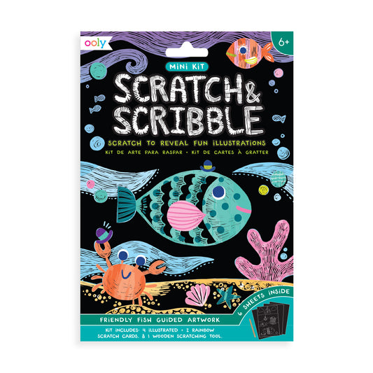 Mini Scratch & Scribble Fish – Creative Sensory Art Activity