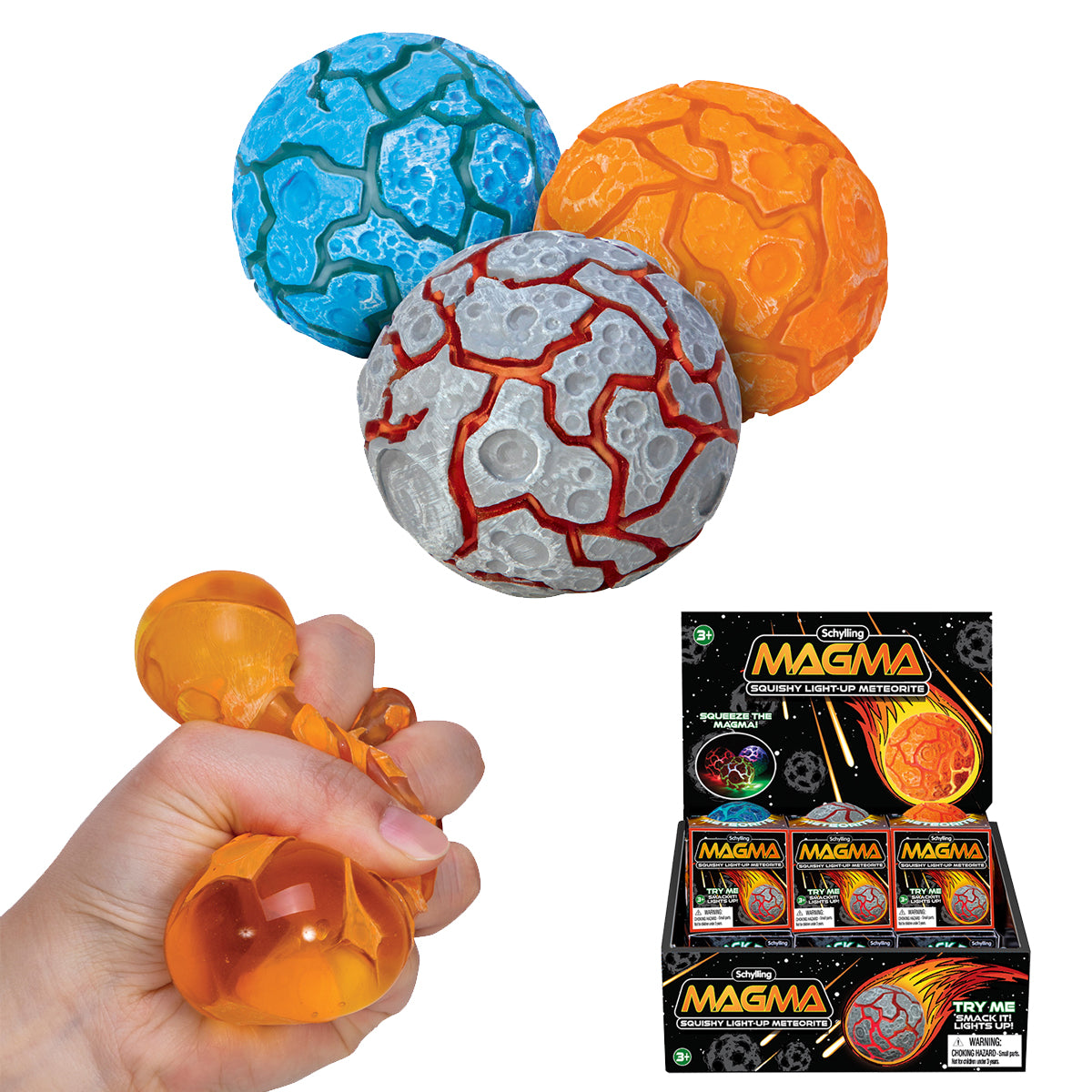 NeeDoh Magma Ball Meteorite – Lava Sensory Fidget for Calm & Focus