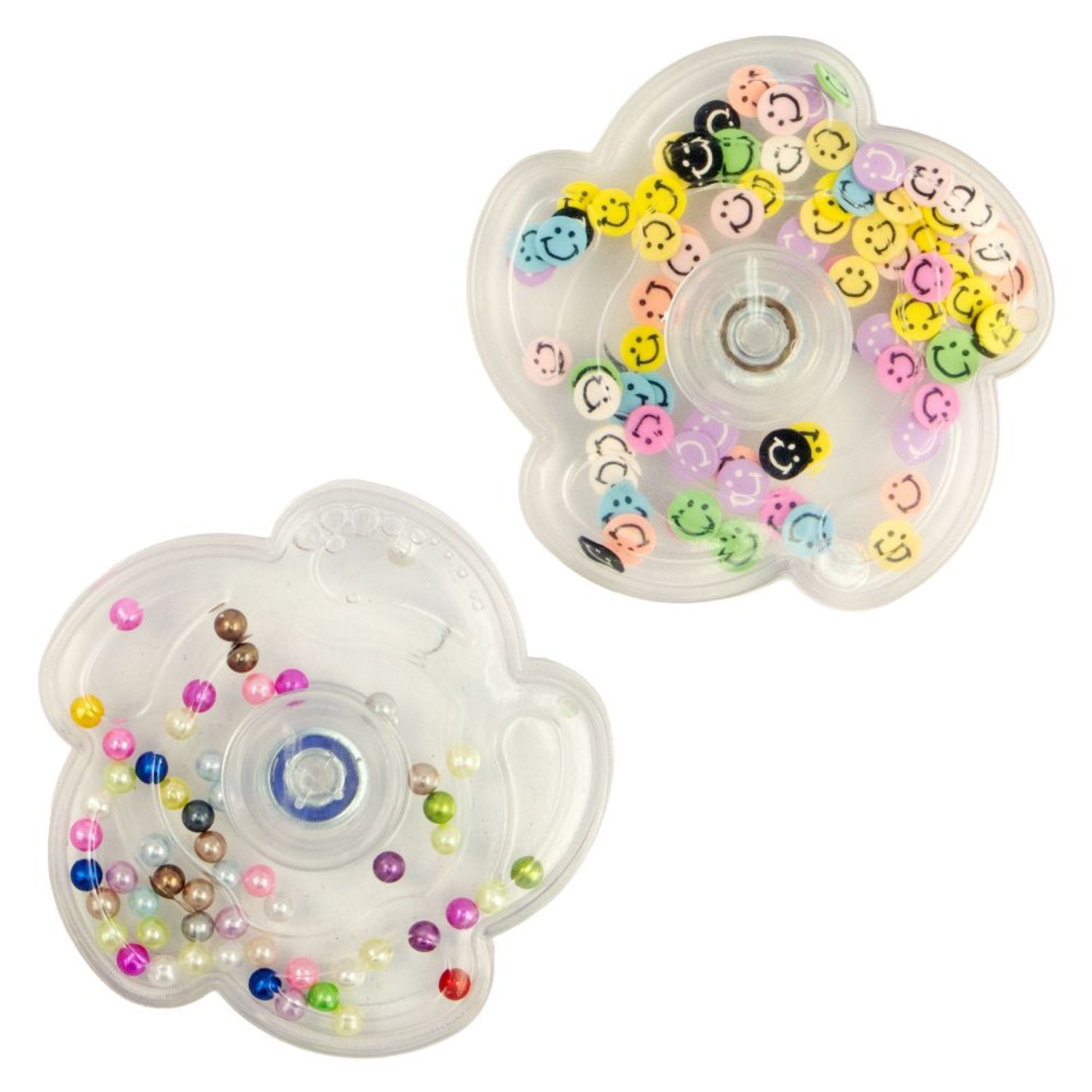 Pearl and Smiley Face Fidget Spinner