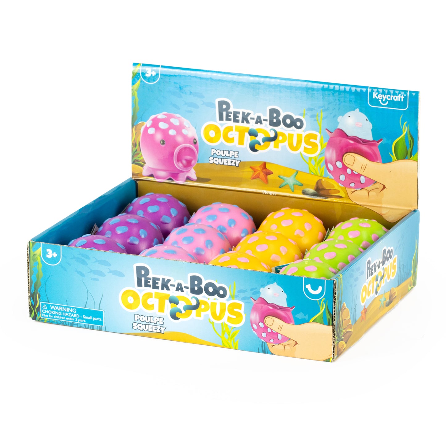 Peekaboo Octopus Squeezy Box