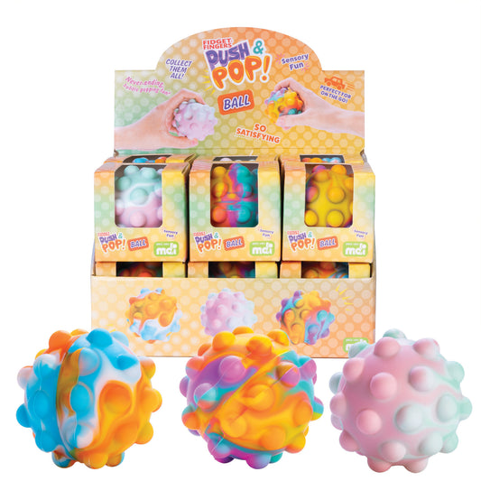 Push and Pop Ball - Satisfying Sensory Fidget Toy for Stress Relief