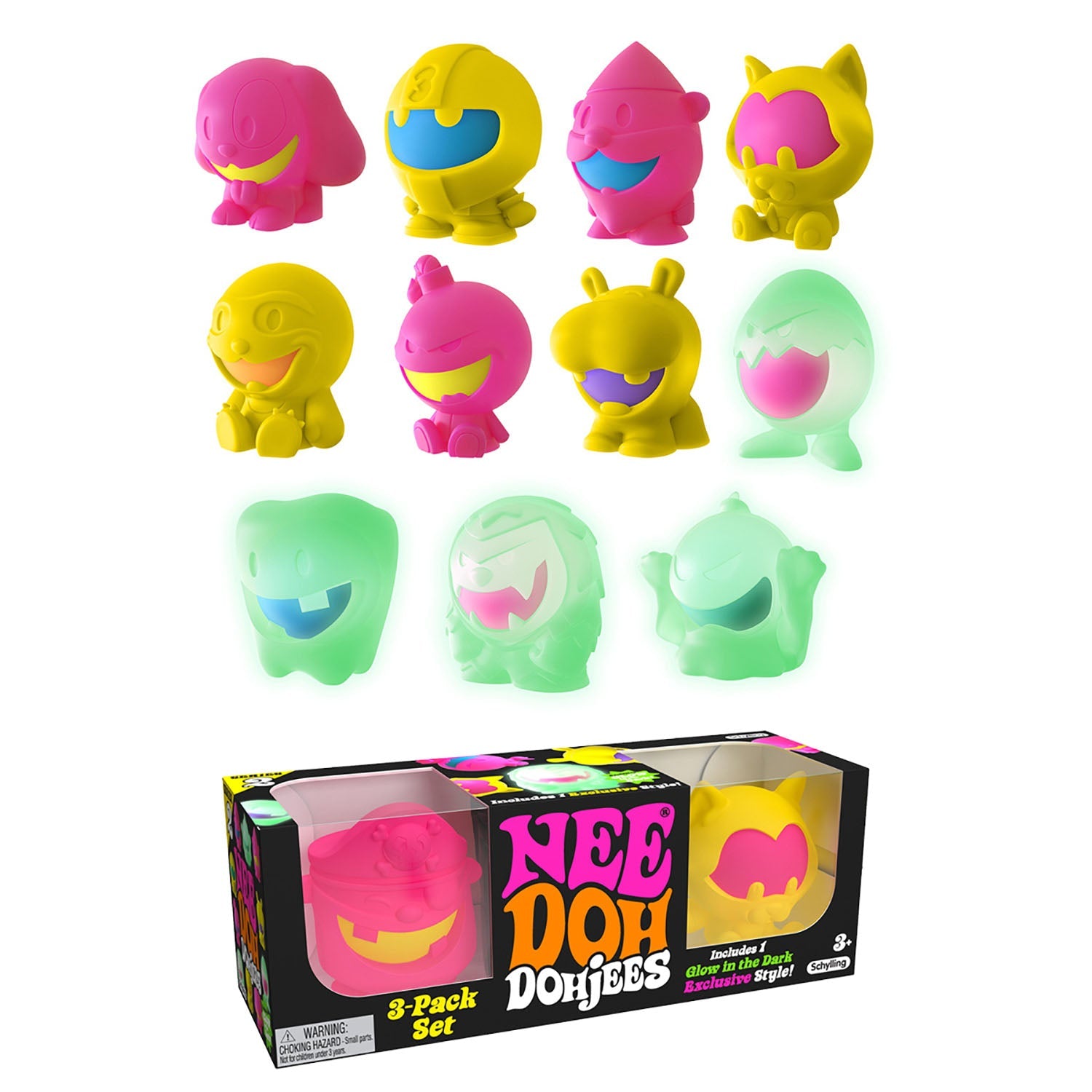 NeeDoh® Dohjees 3-Pack Set: Squishy Sensory Fun for Kids – SensoryKidsPlay