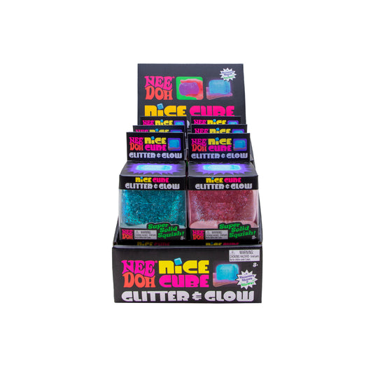 Glitter & Glow Nice Cube Nee Doh sensory fidget toy
