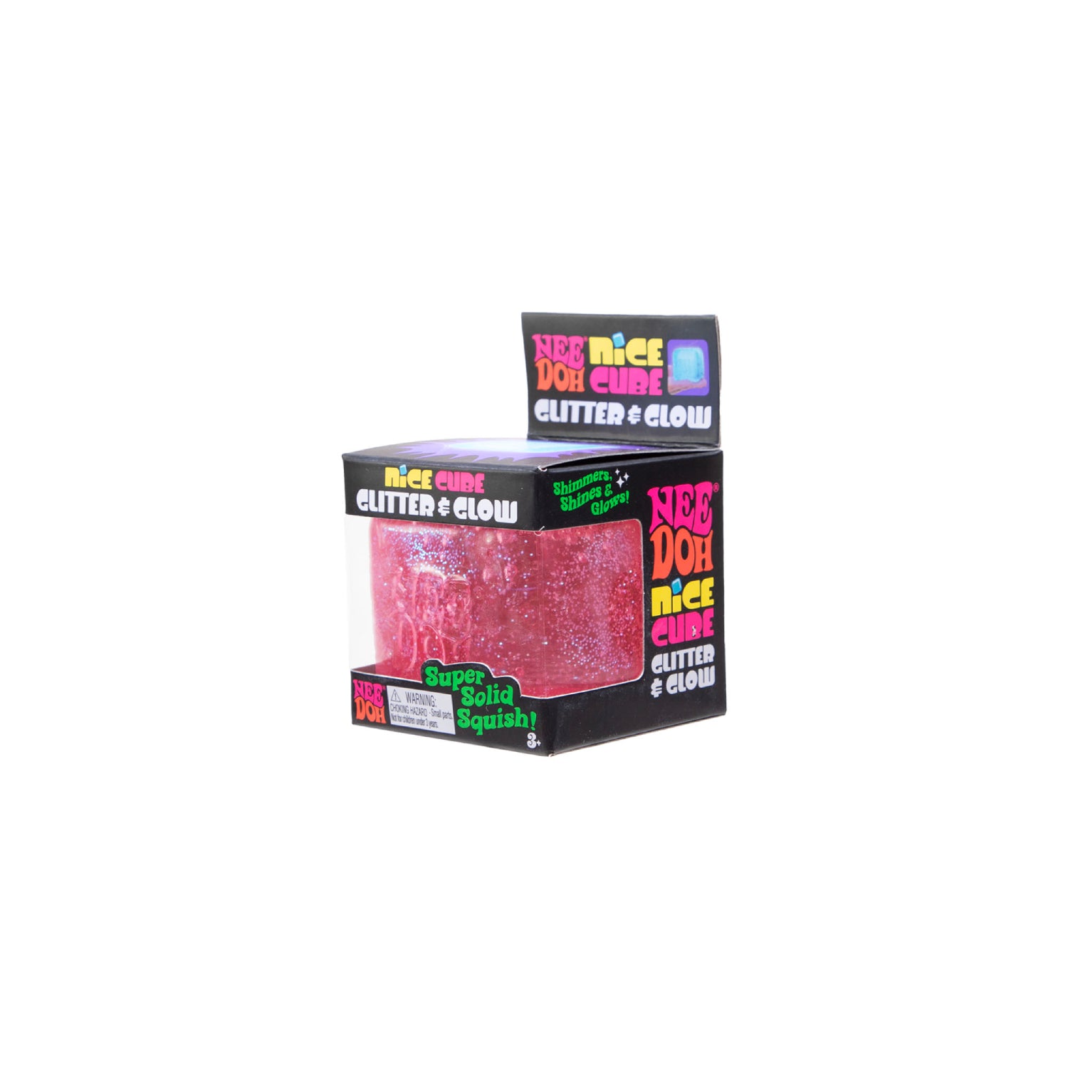 Glitter & Glow Nice Cube Nee Doh sensory fidget toy – alternate product view 3