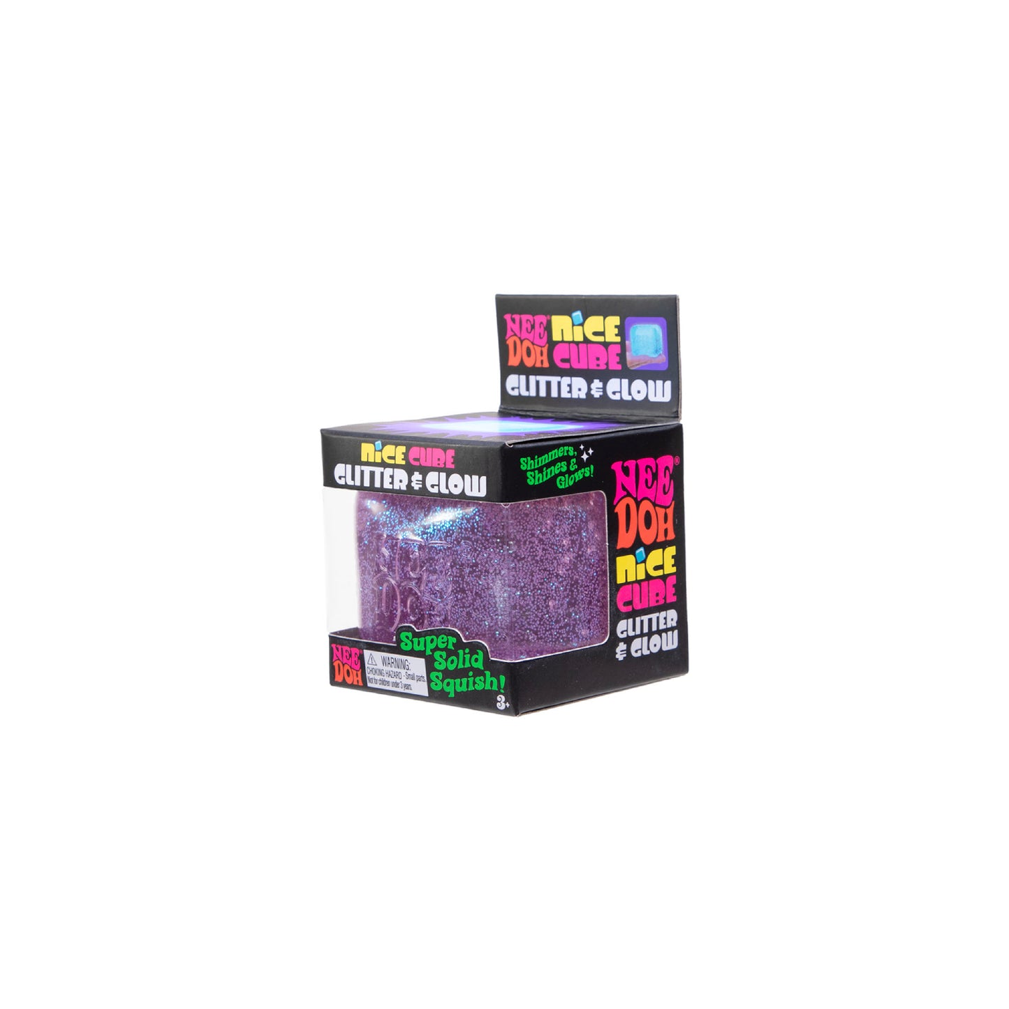 Glitter & Glow Nice Cube Nee Doh sensory fidget toy – alternate product view 4