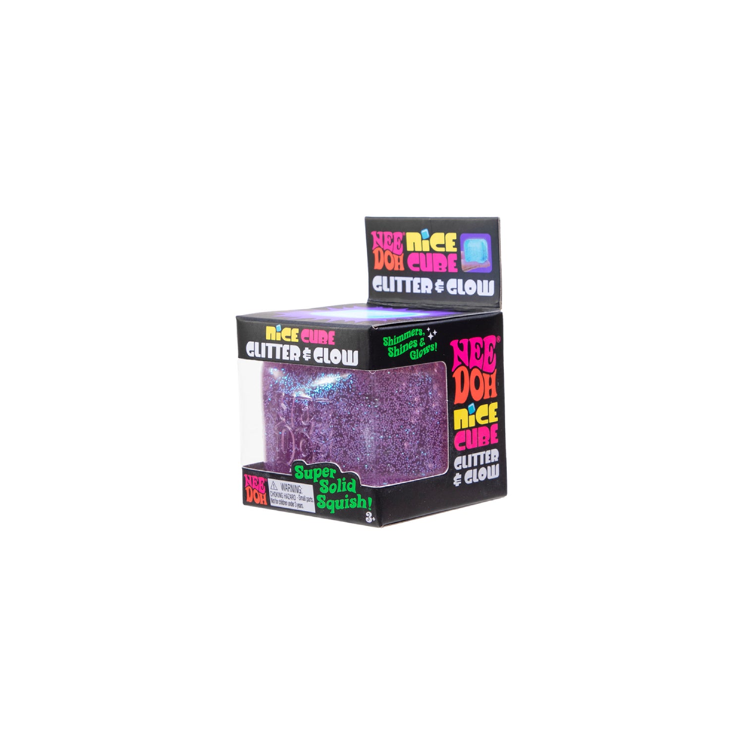 Glitter & Glow Nice Cube Nee Doh sensory fidget toy – alternate product view 4
