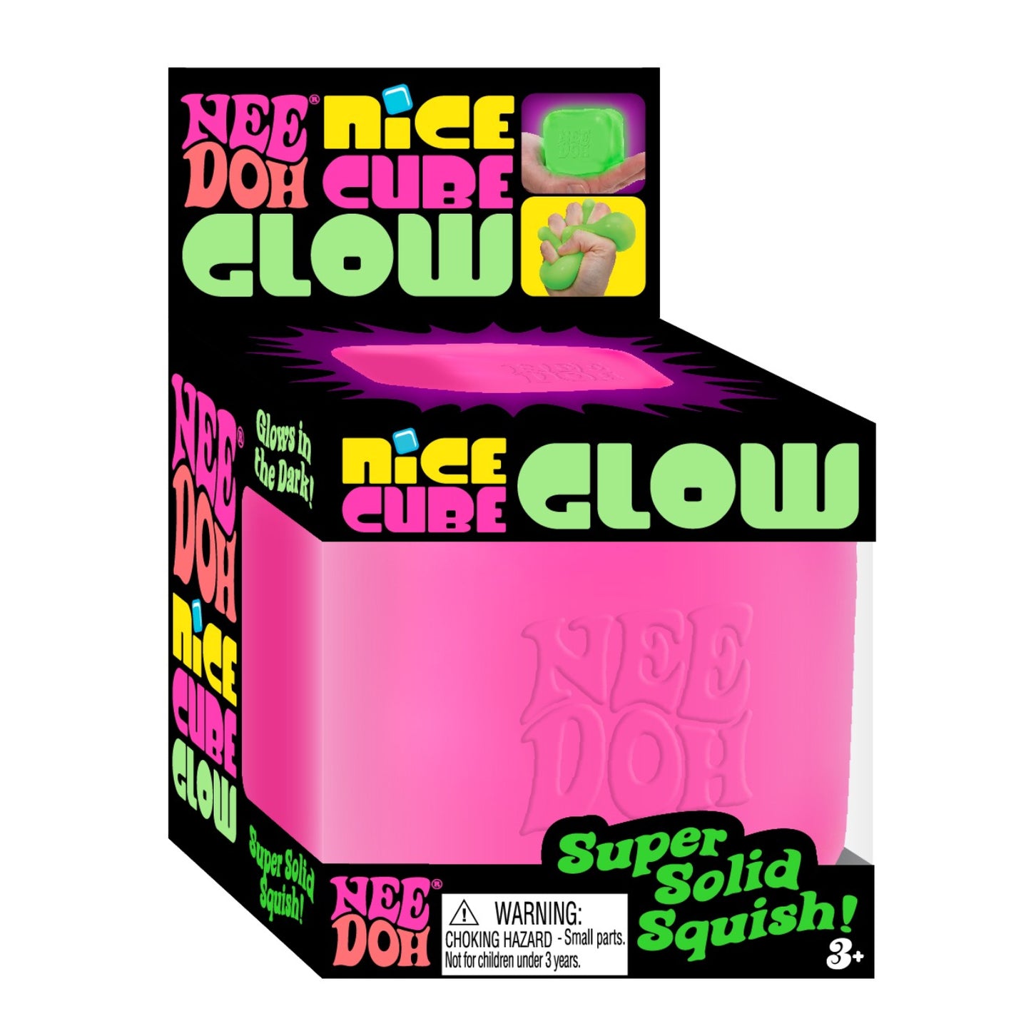 Glow in the Dark Nice Cube Nee Doh sensory fidget toy – alternate product view 9