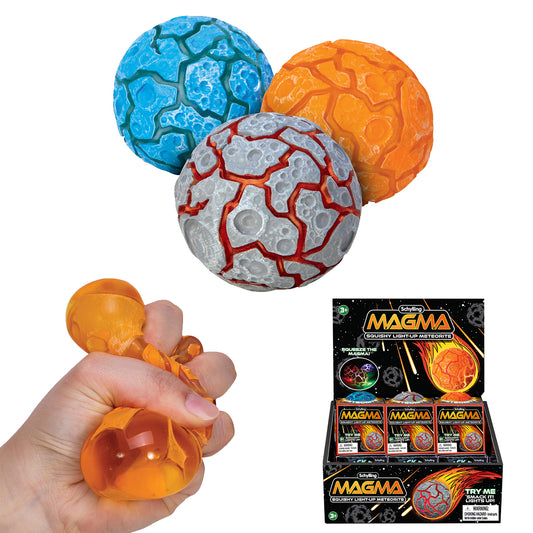 NeeDoh Magma Ball Meteorite – Lava Sensory Fidget for Calm & Focus