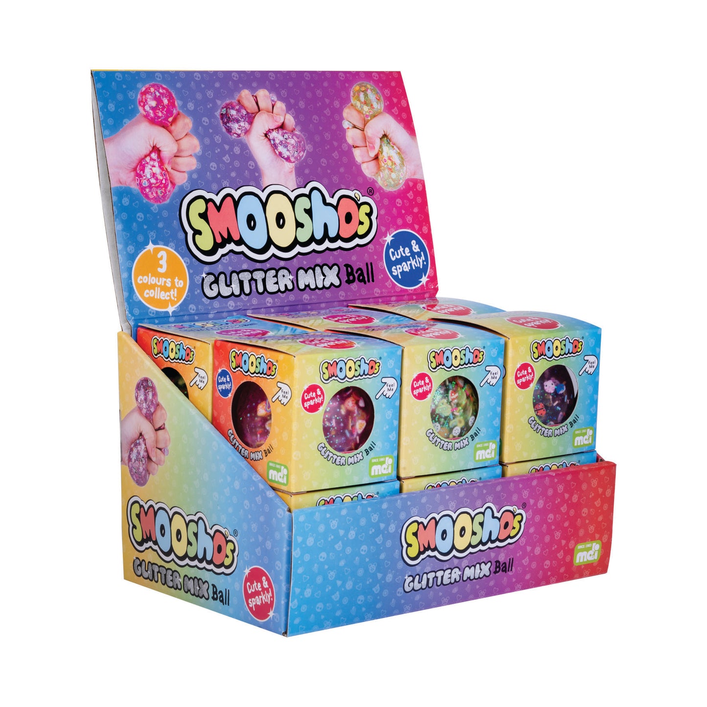 Smooshos Glitter Mix Ball - Sparkling Sensory Toy for Relaxation and Exploration