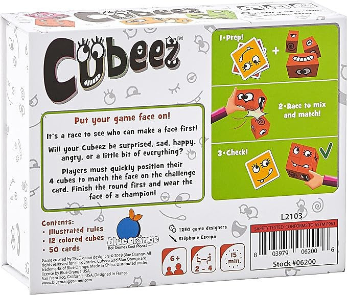 Cubeez wooden cube face-matching dexterity game