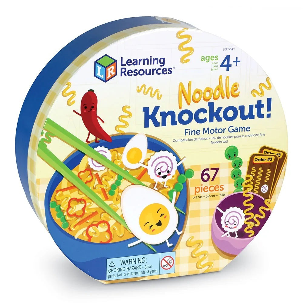 Noodle Knockout Fine Motor Game: Skillful Strategy Challenge