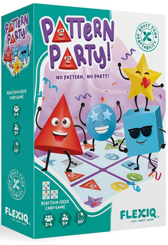Pattern Party shape and colour pattern matching card game