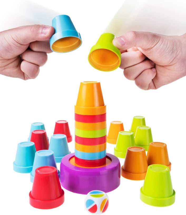 Slam Cup fast-paced colour matching stacking cup game