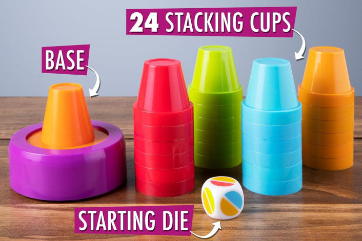 Slam Cup fast-paced colour matching stacking cup game