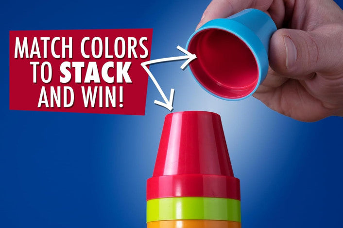 Slam Cup fast-paced colour matching stacking cup game