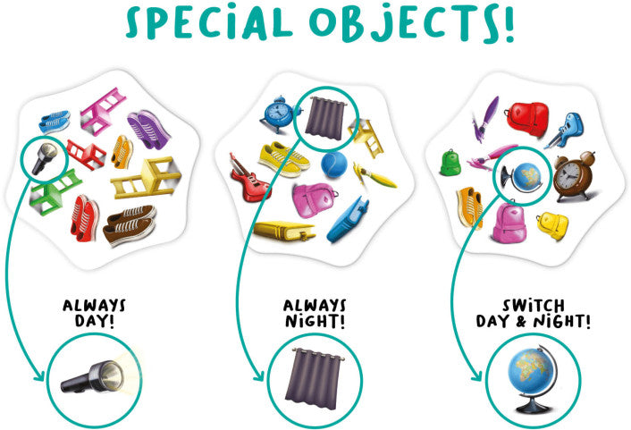 Switch It fast-paced day and night attribute matching card game