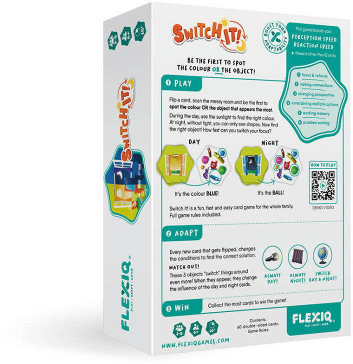 Switch It fast-paced day and night attribute matching card game
