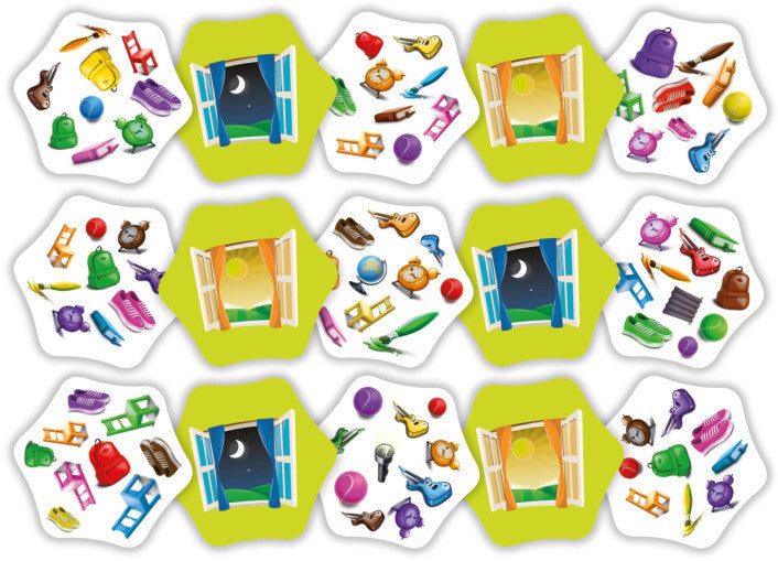 Switch It fast-paced day and night attribute matching card game