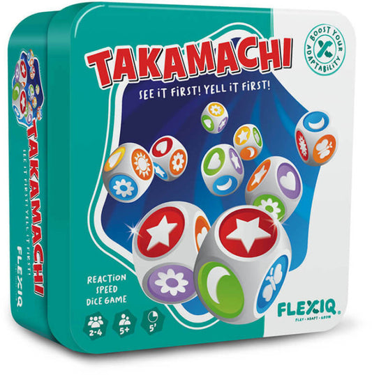 Takamachi fast-paced shape and colour spotting dice game