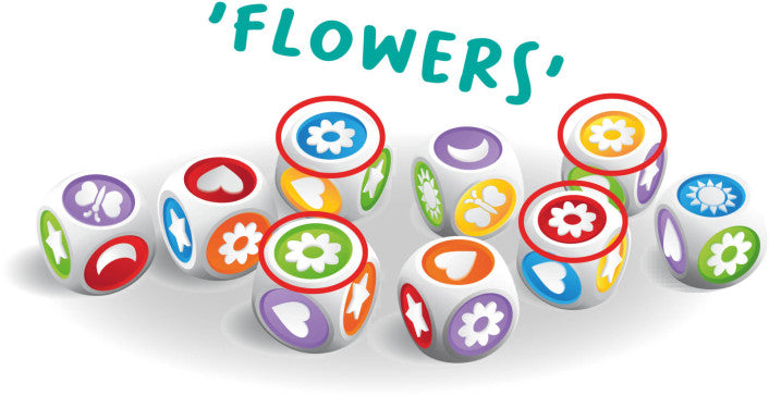 Takamachi fast-paced shape and colour spotting dice game