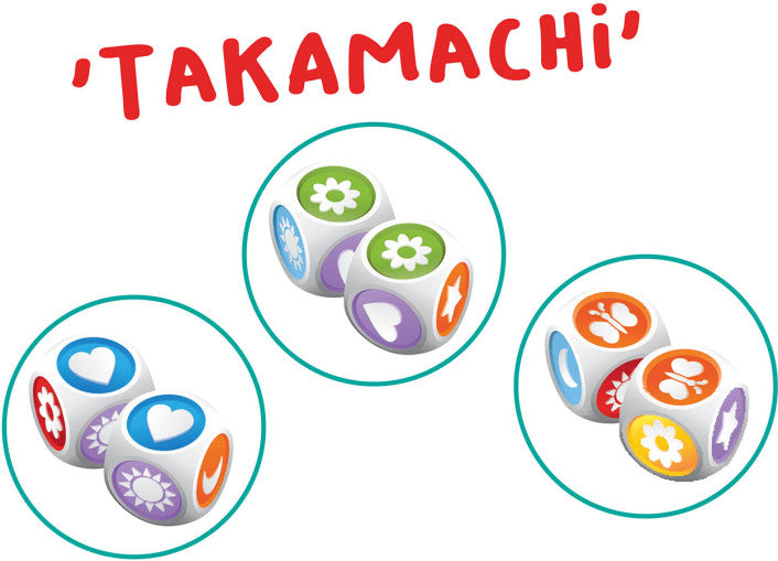Takamachi fast-paced shape and colour spotting dice game