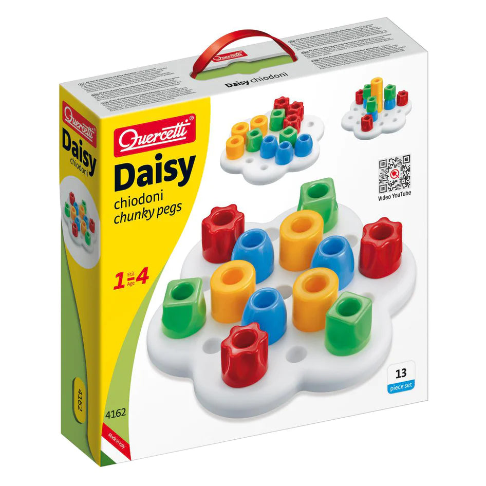 Quercetti | Daisy Chunky Pegs | Basic