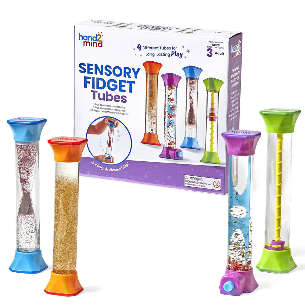 Sensory Fidget Tubes, Set of 4